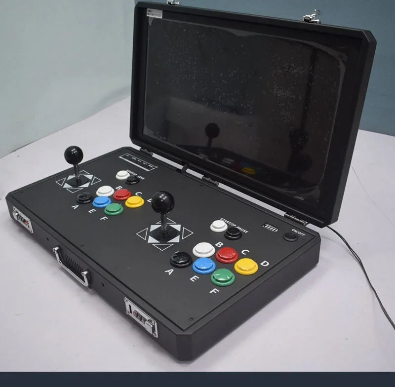 Máquina de Juegos Portátil de 20 Pulgadas, Plegable, con Doble Joystick, Sistema Dual, Máquina Integrada de Arcade para el Hogar, Pandora Moonlight Box