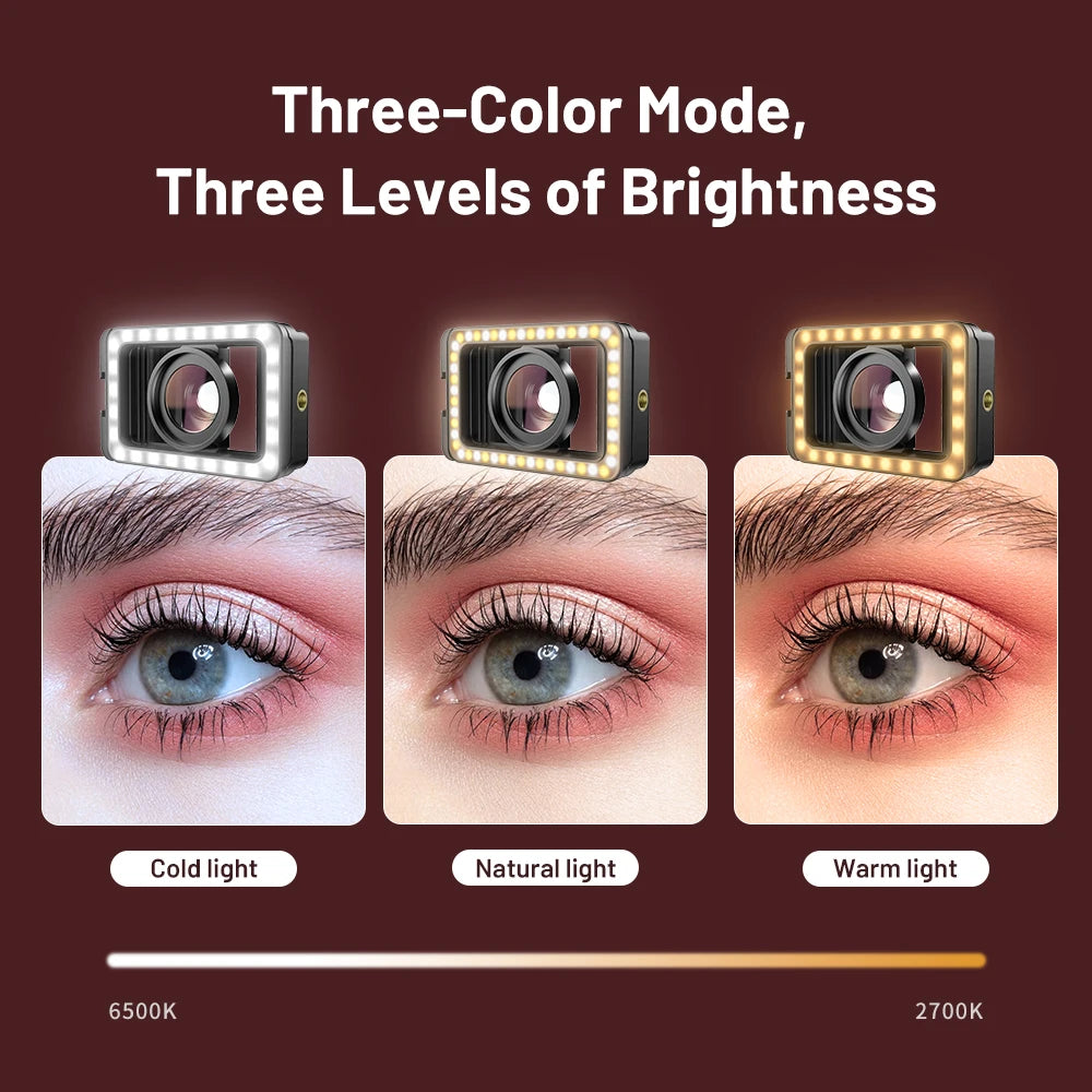 Lente Macro 15X APEXEL con Luz LED para iPhone y Samsung