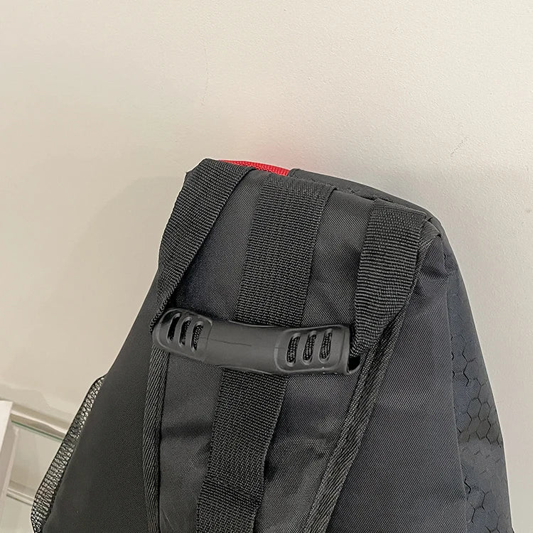 Bolso de pecho de gran capacidad, bolso cruzado con parte trasera lateral de gran capacidad, múltiples bolsillos, adecuado para deportes al aire libre, viajes y ciclismo