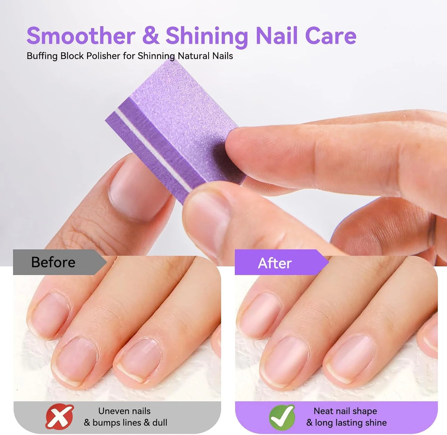 50 Uds Mini limas de uñas bloque pulidores de esponja de grano para uñas acrílicas bloque de pulido herramientas de manicura de salón DIY de doble cara