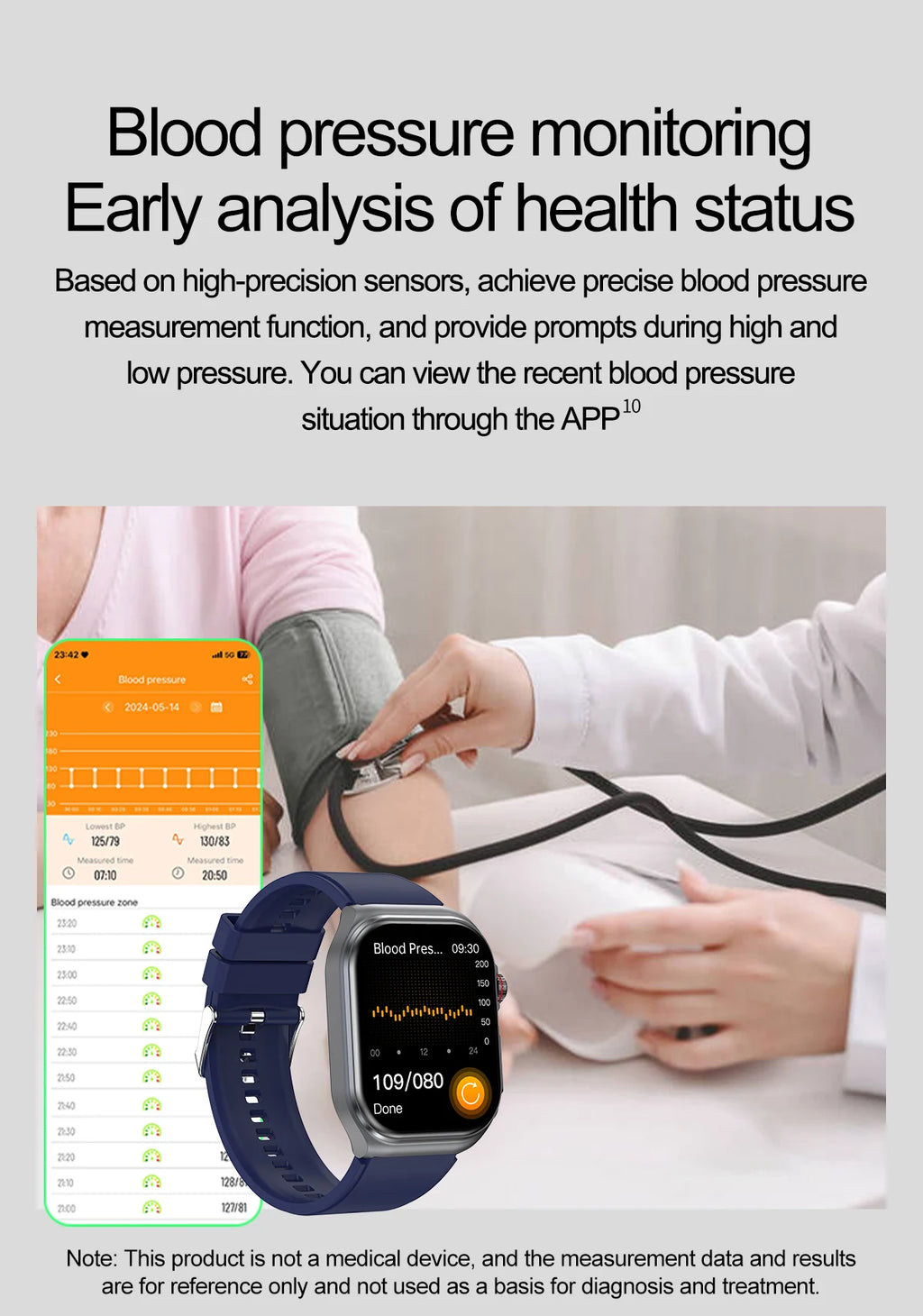 LIGE ET585 Reloj Inteligente AMOLED ECG