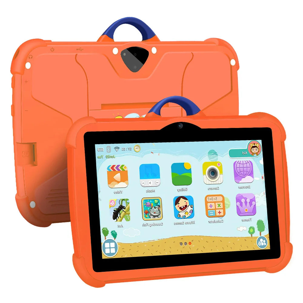 Nueva Tablet Infantil de 7 Pulgadas con WiFi, Android, para Aprendizaje y Educación, Quad Core, 4GB RAM, 64GB ROM, Regalo Ideal para Niños