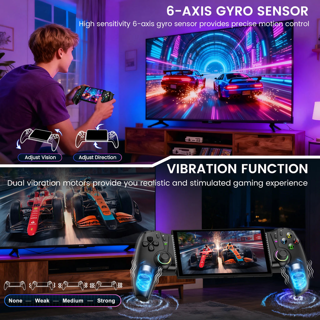 BEBONCOOL Bluetooth Gamepad controlador de juegos de efecto Hall para Nintendo Switch 2/Switch/Switch OLED/teléfono Android/iPhone