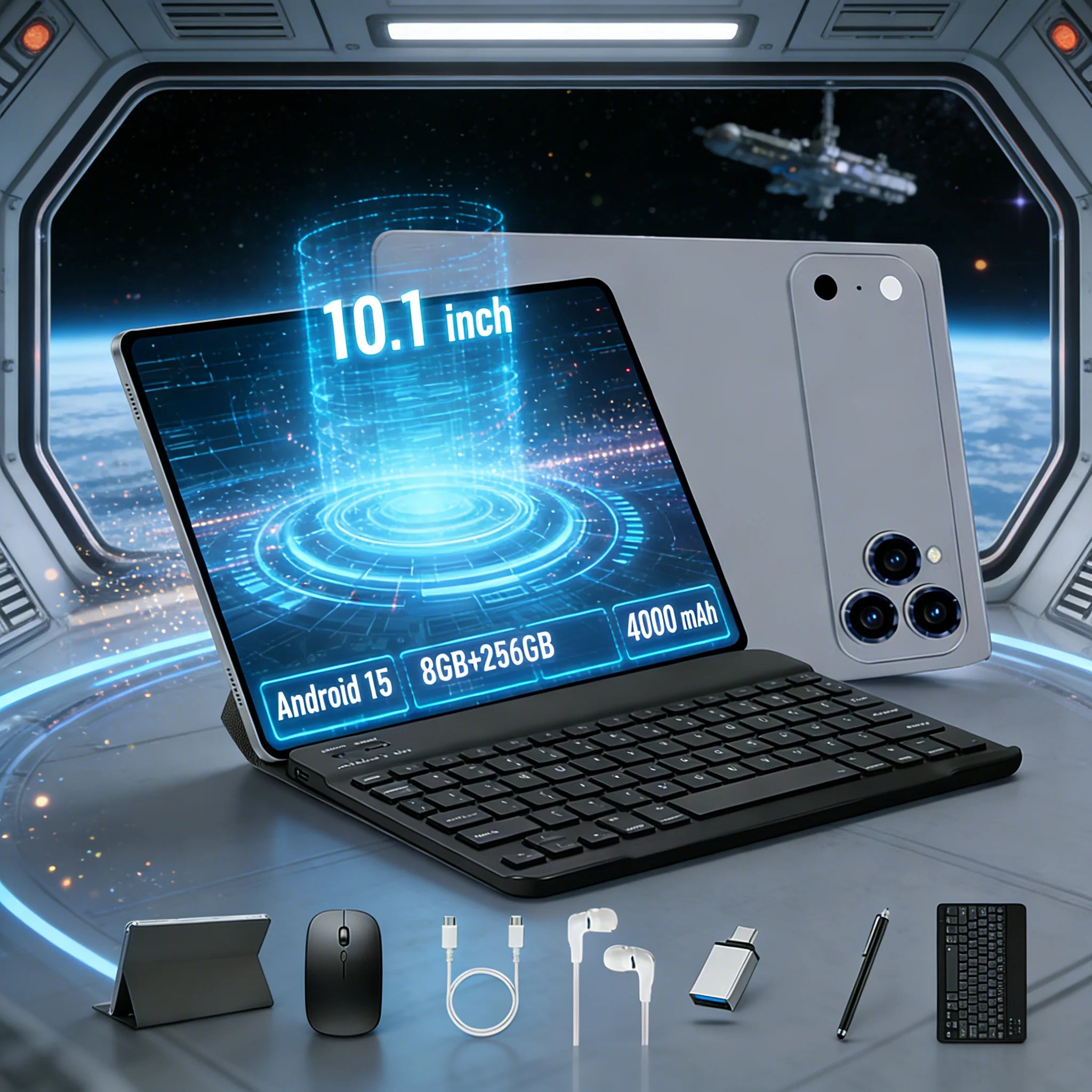 Super Oferta, Tablet A17 Pro Max, 8+256 GB, Pantalla FHD de 10.1 Pulgadas, Batería de 4000 mAh, Tablet Android 13 con Soporte para Lápiz Óptico