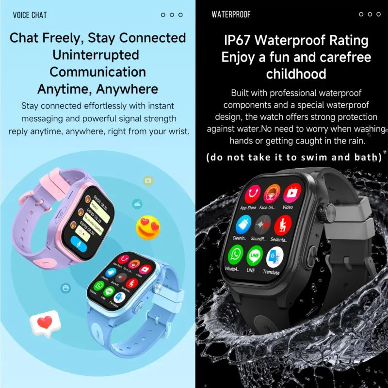 Reloj Inteligente Niños 4G GPS Videollamada SOS