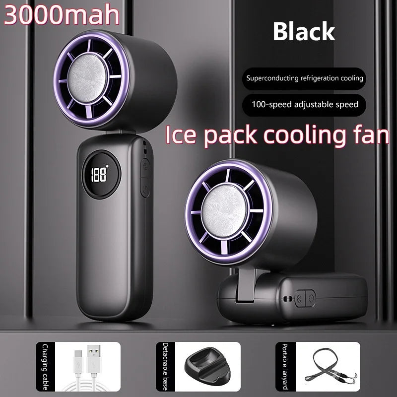 Ventilador de Cuello Sin Aspas 8000mAh con Pantalla LED