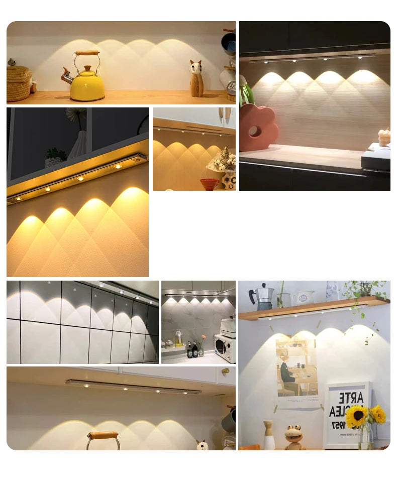 PZSUNLY Luz LED con Sensor para Armario de Cocina