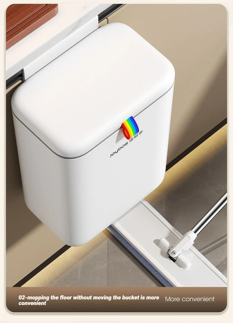 Cubo de basura de pared Joybos 12L con tapa deslizante para baño y cocina