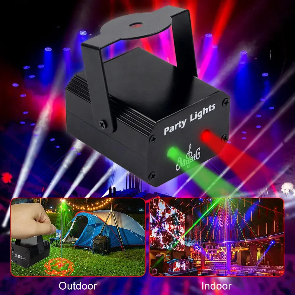 Mini Proyector Láser para Fiesta 32 Patrones
