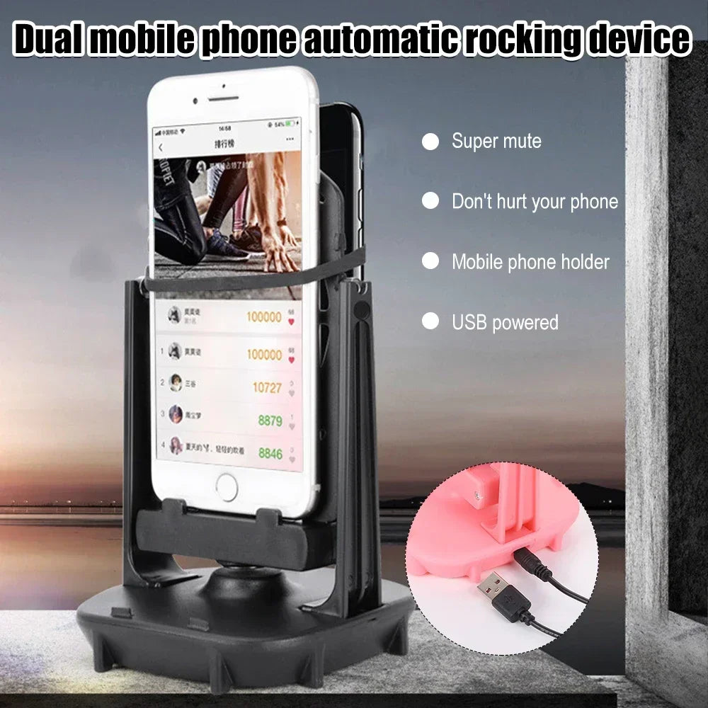 Podómetro para teléfono, contador de pasos, accesorios para agitar el teléfono móvil, soporte para caminar, dispositivo automático silencioso para todos los teléfonos