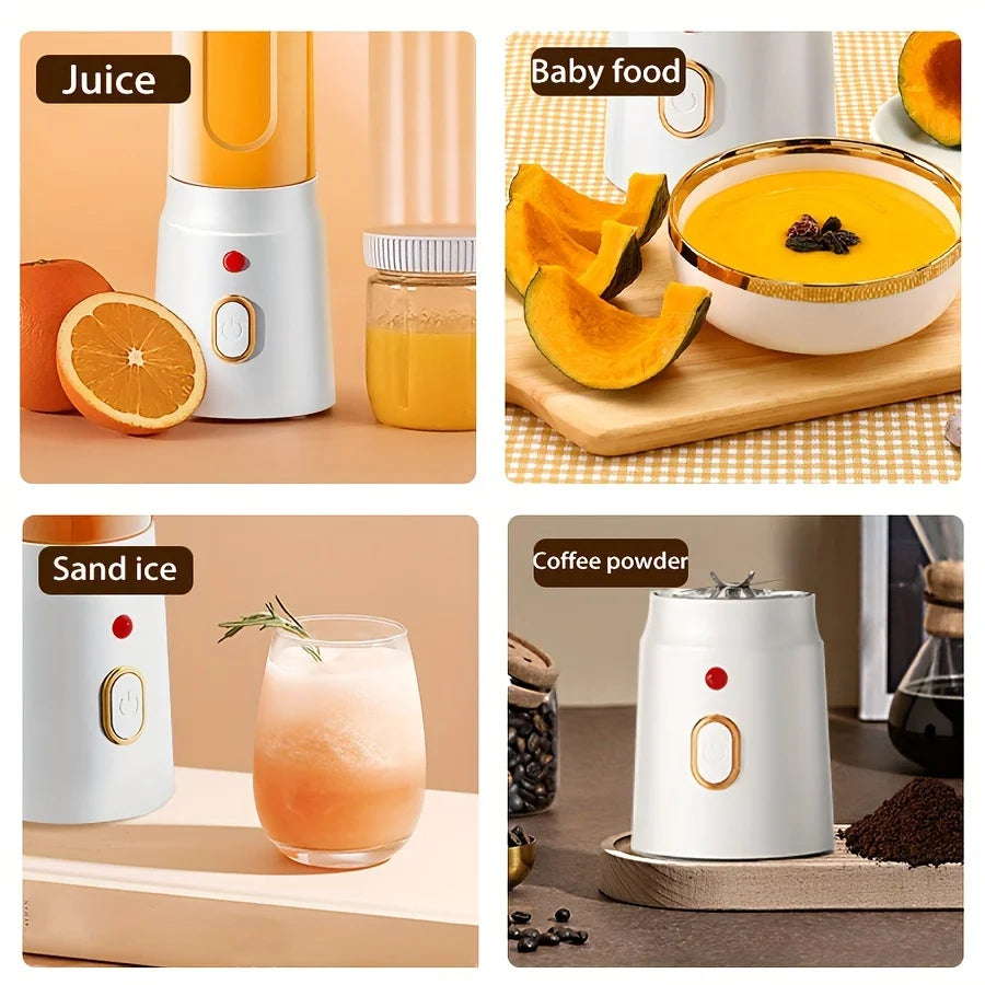 Exprimidor de Frutas Multifunción USB con 10 Cuchillas