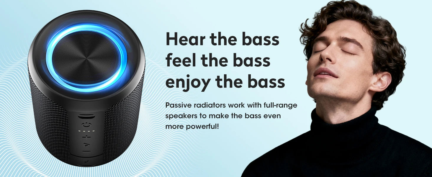 OHYAO X2 Mini Altavoz Bluetooth con Volumen Más Alto y Bajos Mejorados, IPX7 Impermeable, Inalámbrico, Bluetooth 5.3, Caja de Música Portátil