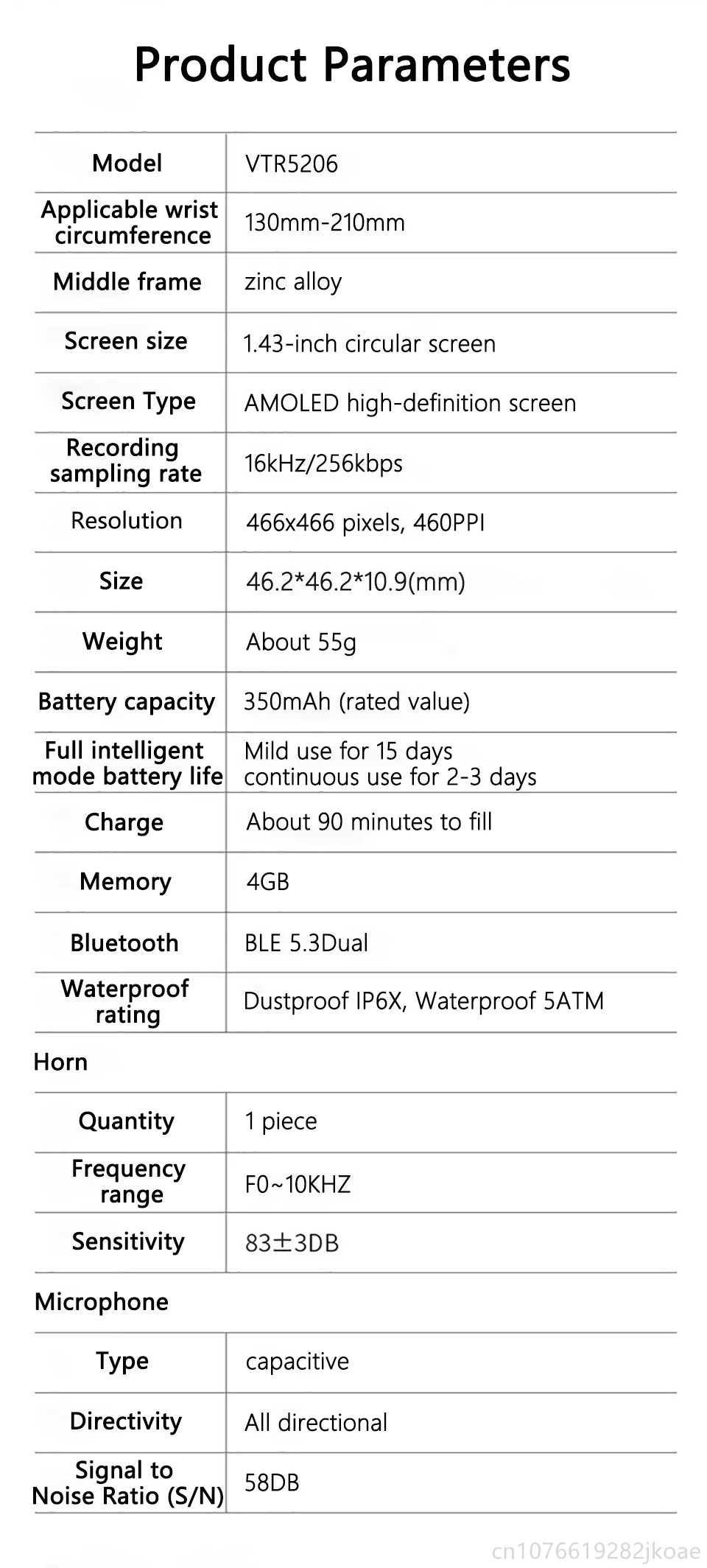 Reloj Inteligente Philips IA Grabación y Traducción
