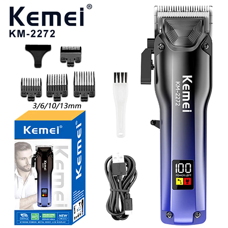 Cortadora de Pelo Kemei KM-2272 con Pantalla LCD