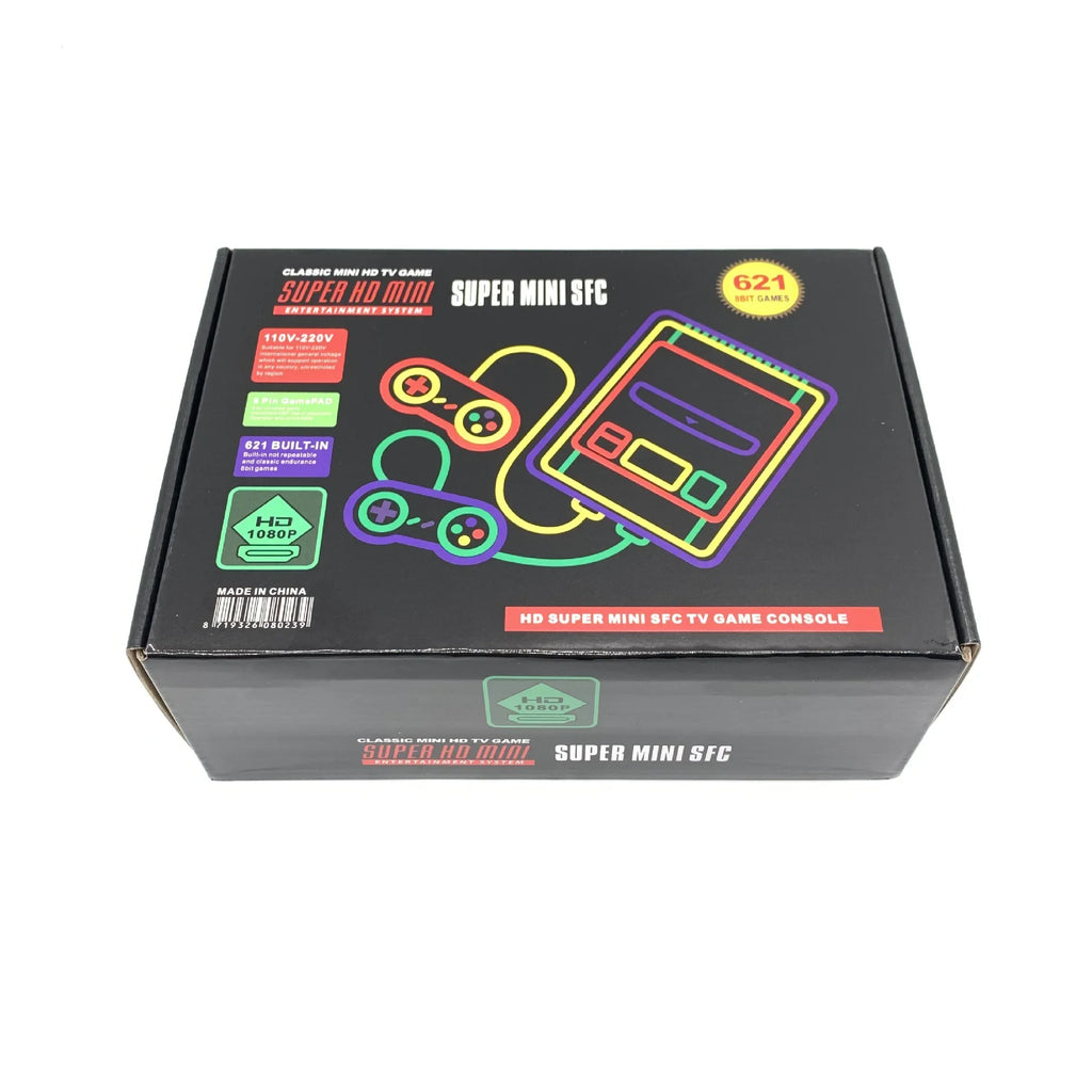 Mini consola de videojuegos Retro SFC621, 4K, HDMI, para SNES Home Came, juego SFC620 integrado con mando con cable, regalos para niños