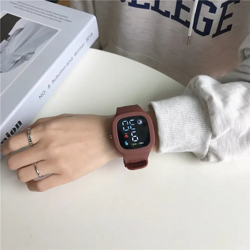Reloj Deportivo Digital LED de Silicona Niños