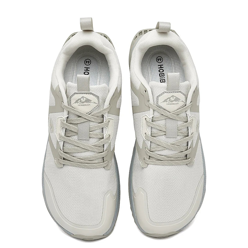 HOBIBEAR Zapatillas de senderismo unisex con cordones Zapatos para caminar Viajes al aire libre Zapatillas de deporte de cuero artificial