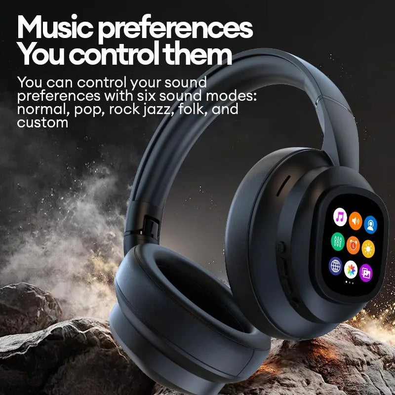 Auriculares Bluetooth ANC con Pantalla LCD y Micrófono HD