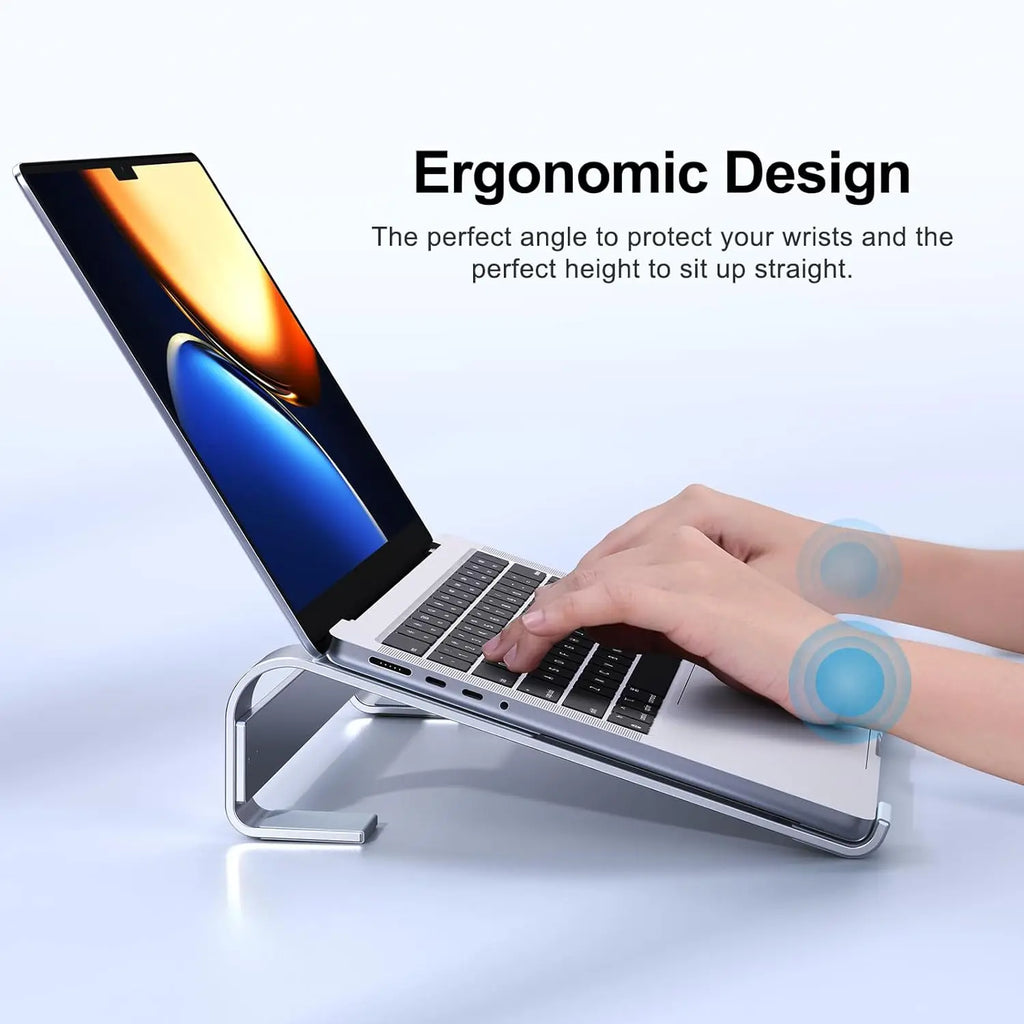 Soporte de Aluminio para Laptop, Base Elevadora para Macbook Pro Air, Dell, HP, Lenovo, Soporte para Computadora Portátil, Accesorios