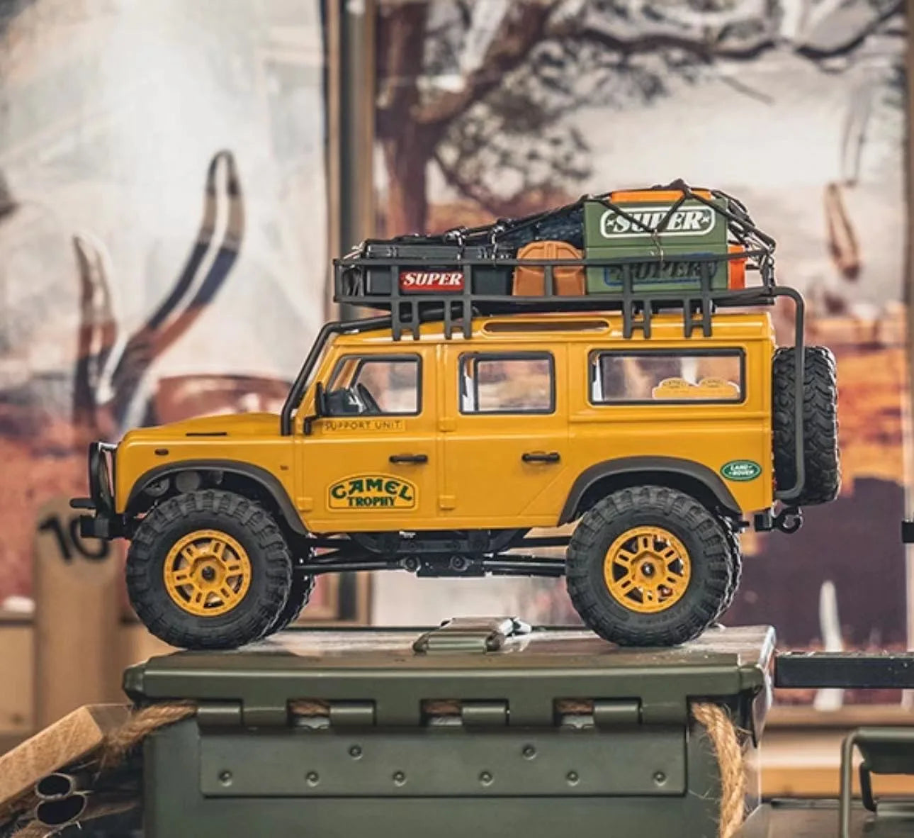 Auto de Control Remoto FMS Land Rover 1/24 Todo Terreno RC