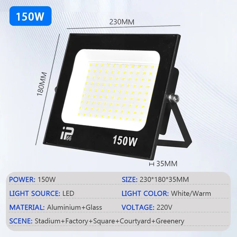 Reflector LED Exterior IP66 Impermeable para Jardín AC220V