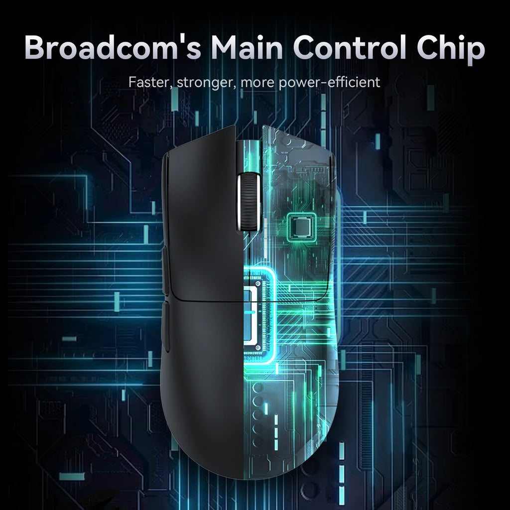 Ratón inalámbrico Attack Shark X11, ratón multimodo Bluetooth/2,4G/con cable, ratón para juegos con base de carga magnética RGB PAW3311