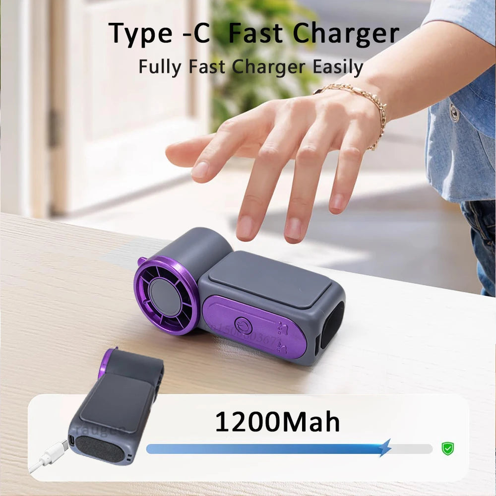 Mini Ventilador Portátil de Mano USB para Exteriores