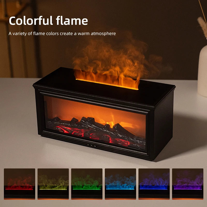 Difusor de Aceite Esencial Chimenea 7 Colores