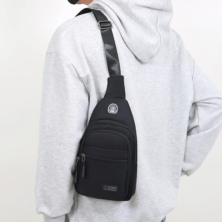 Bolso Mensajero Ligero con Correa Ajustable y Cremallera