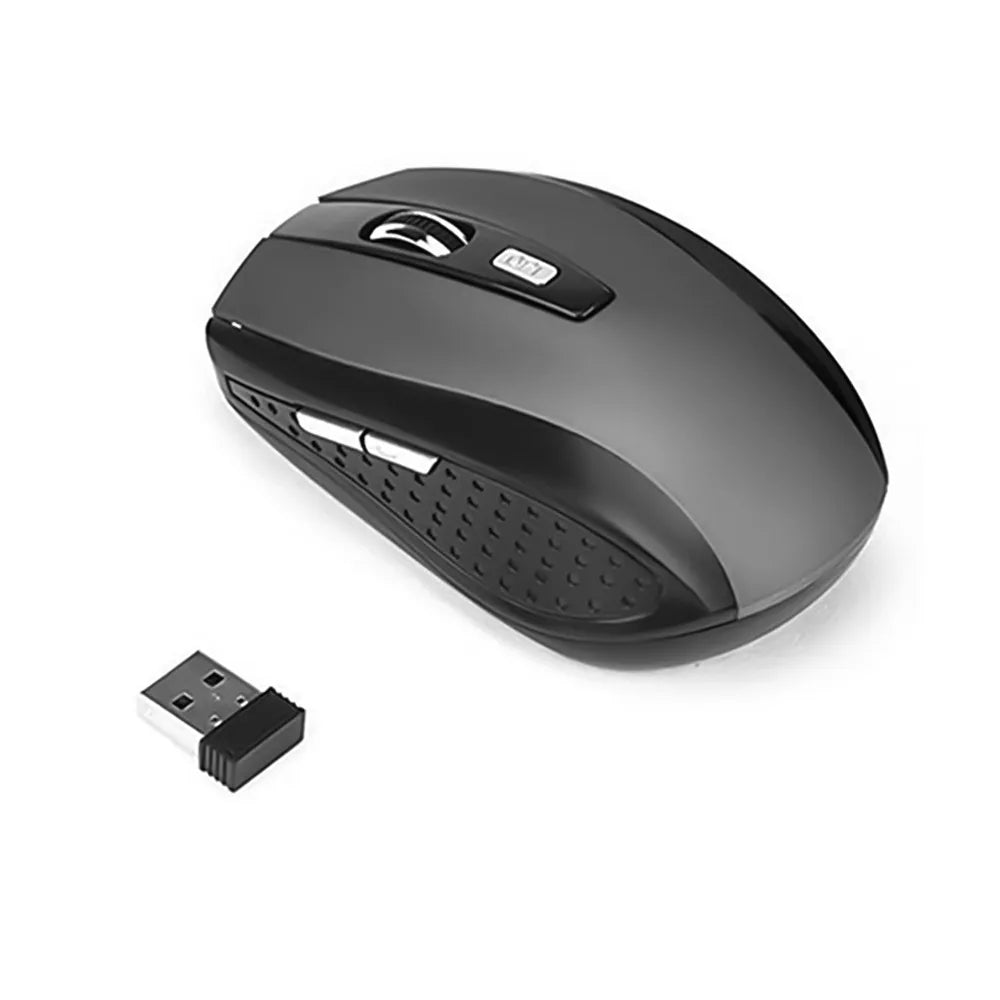 Ratón inalámbrico 2,4G, ratón para juegos de 2,4 Ghz, ratón óptico inalámbrico 6D, Mini ratón silencioso delgado DPI1600 para Macbook, PC y portátil