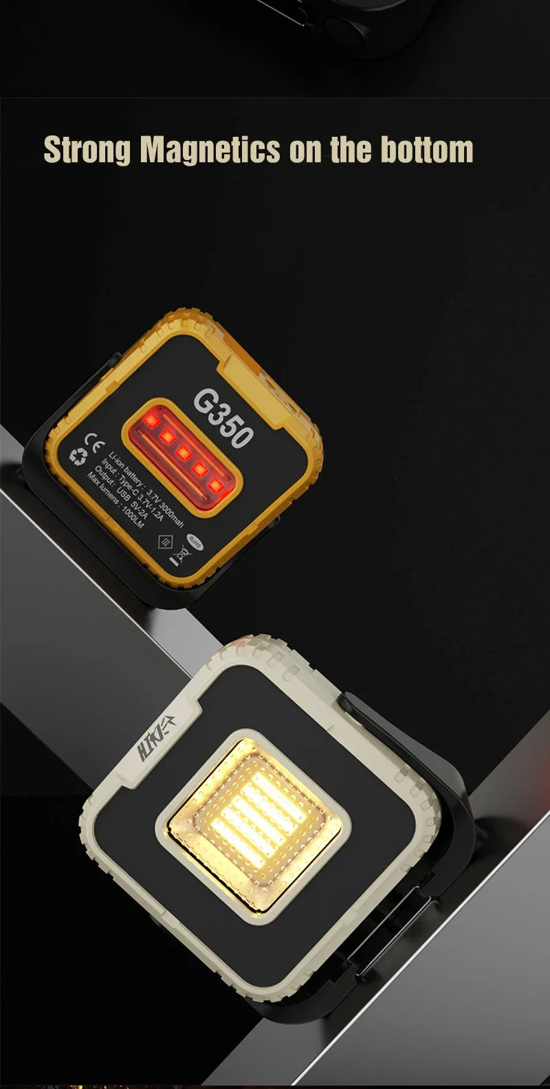 Foco LED Portátil Recargable para Exteriores