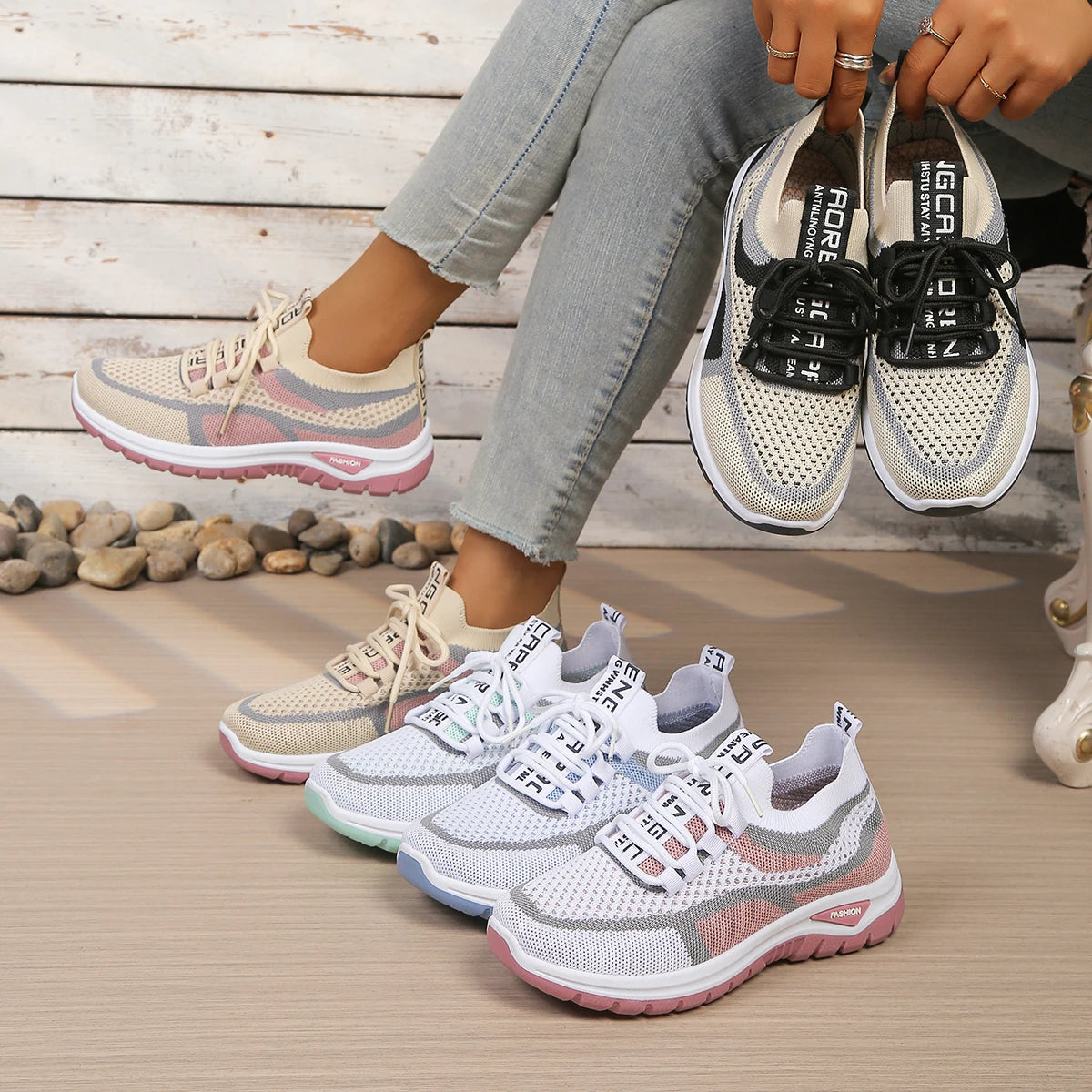 Zapatillas de Malla Transpirables para Mujer