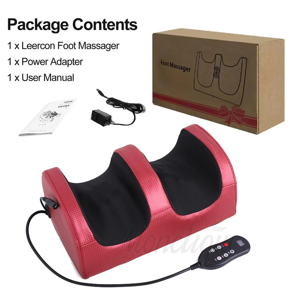 Máquina masajeadora de pies con calefacción eléctrica, amasadora de pies, compresa caliente, vibración, masaje de piernas y pies, regalo de Navidad para el hogar, Día de San Valentín
