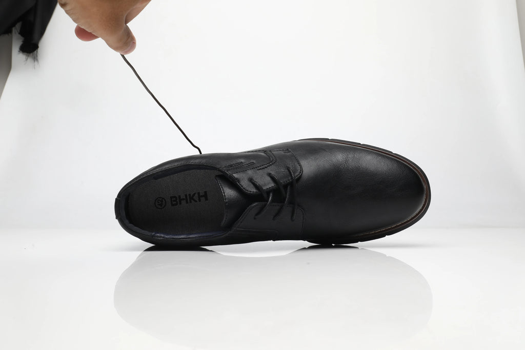 Zapatos Casuales de Cuero para Hombre con Cordones