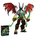 Bloques de Construcción 76112, Robot Mech Warrior, Alas Rojas, Cuchilla Verde, Modelo Dim-Blade, Kit de Bloques de Construcción, Juguete para Adultos y Niños, Regalos