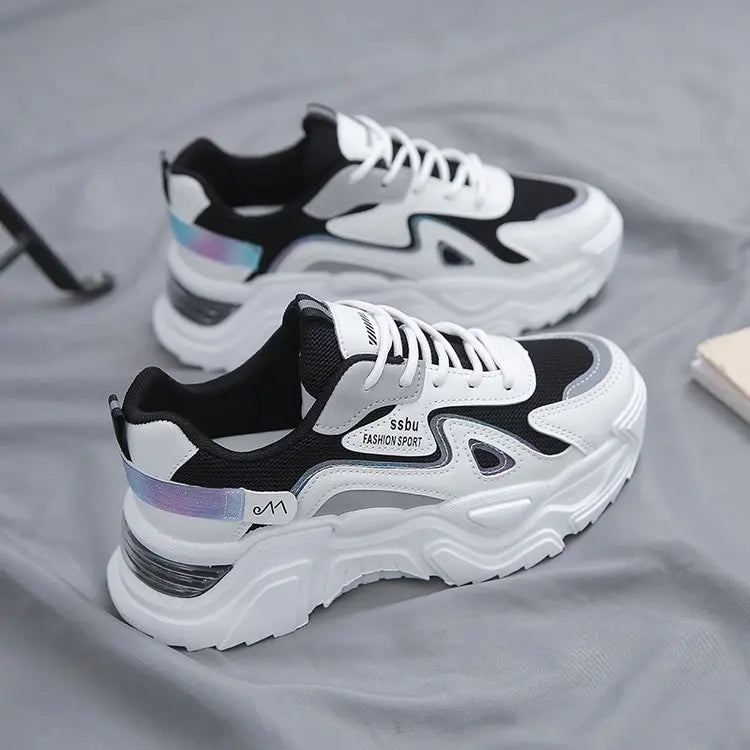 Zapatillas de Deporte para Mujer, Plataforma Plana, Estilo Casual