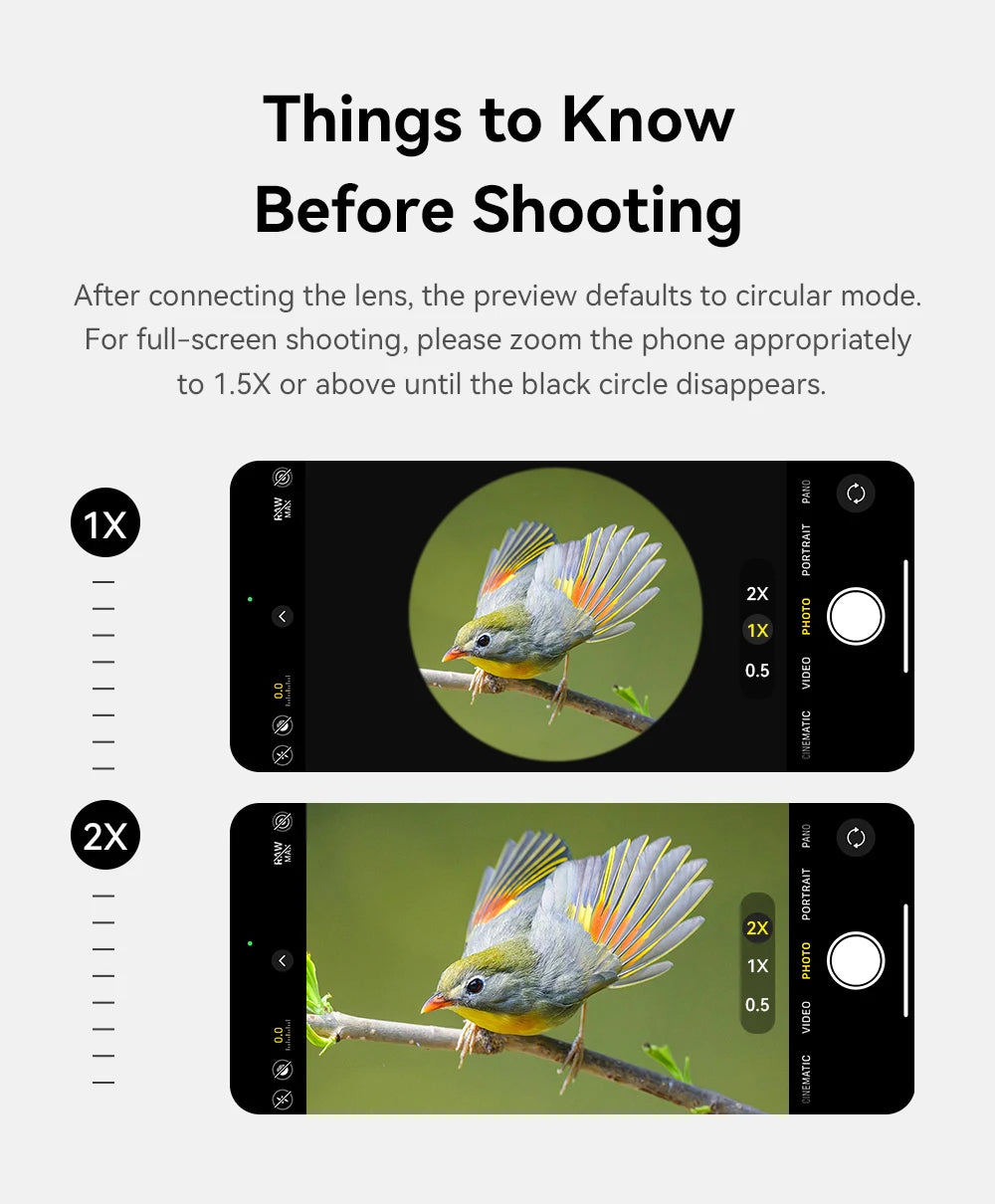 Lente Teleobjetivo APEXEL HD 6x Zoom para Celular Universal