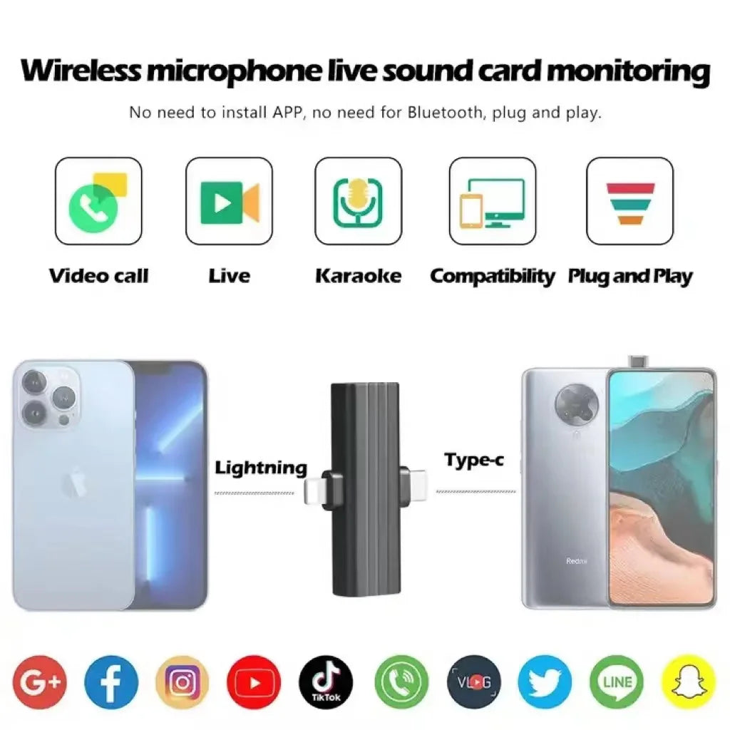 Auriculares Bluetooth 5.3 para Karaoke en Vivo con Tarjeta de Sonido