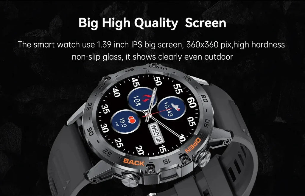 LIGE Reloj Inteligente Ritmo Cardíaco Bluetooth