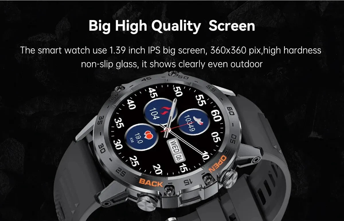 LIGE Reloj Inteligente Ritmo Cardíaco Bluetooth