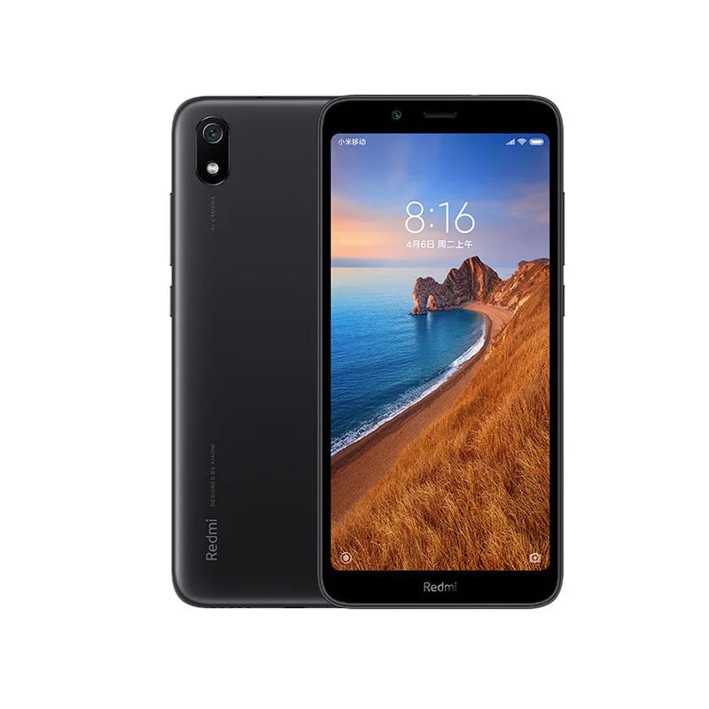 Xiaomi-teléfono inteligente Redmi 7A, dispositivo con firmware Global, 4G, 5,45 pulgadas, 1440x720, 13MP, Qualcomm, Snapdragon 439, reconocimiento facial, usado