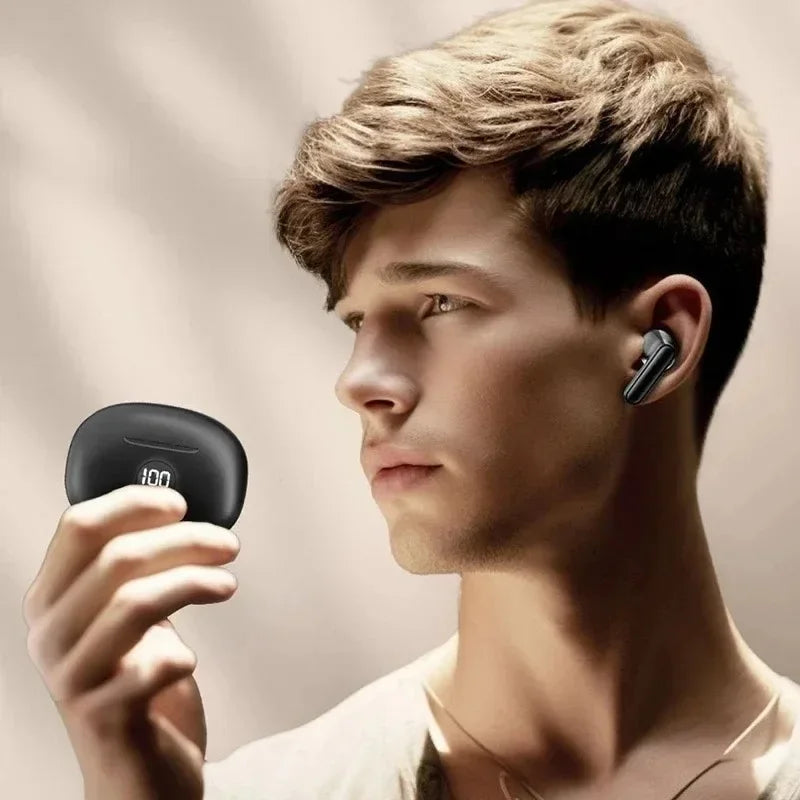 Auriculares inalámbricos TWS 895b, auriculares Bluetooth 5,3 ENC, auriculares deportivos con pantalla LED de potencia y micrófono para teléfono inteligente