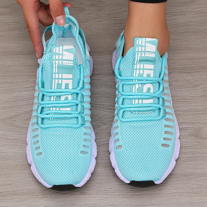 Zapatillas deportivas de plataforma para mujer — transpirables y cómodas