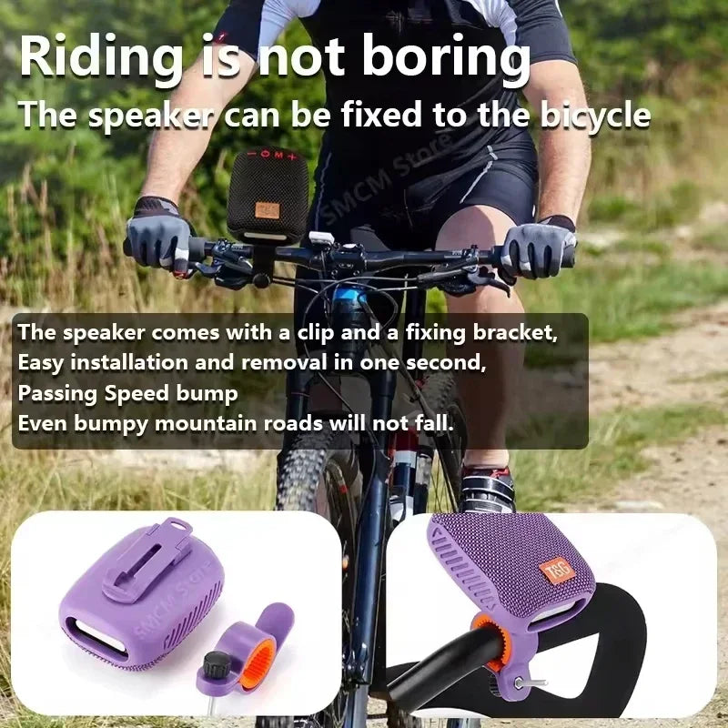 Bicicleta al aire libre TG392 Bluetooth caixa de som caja de sonido inalámbrica portátil TWS altavoz de manillar Subwoofer impermeable para Scooter