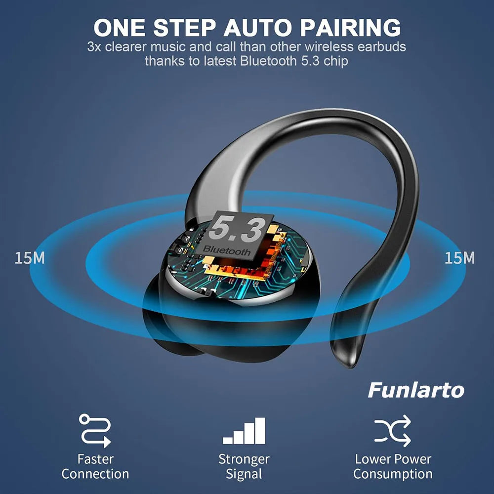 Auriculares Bluetooth 5.4 Deportivos 50h Graves