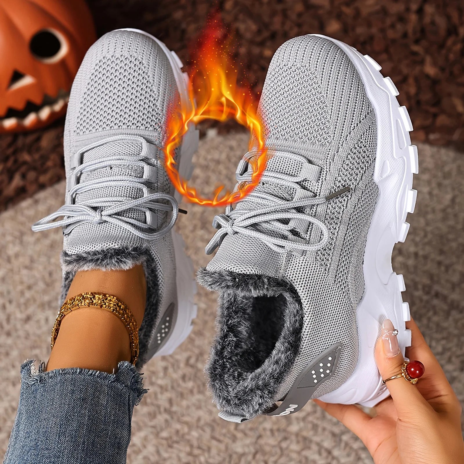 Zapatillas Deportivas de Invierno para Mujer - Suela Antideslizante