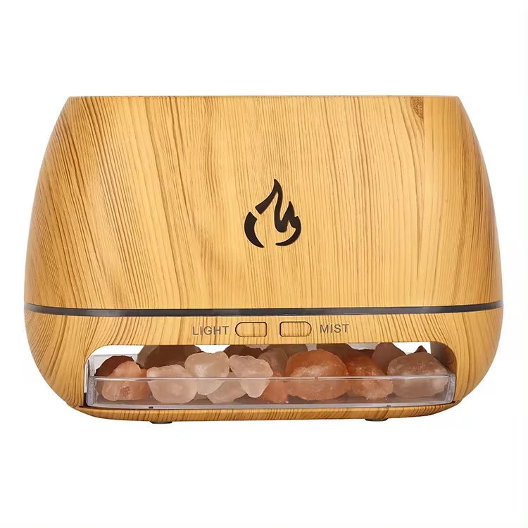 Humidificador con Llama 3D y Piedra de Sal Himalaya