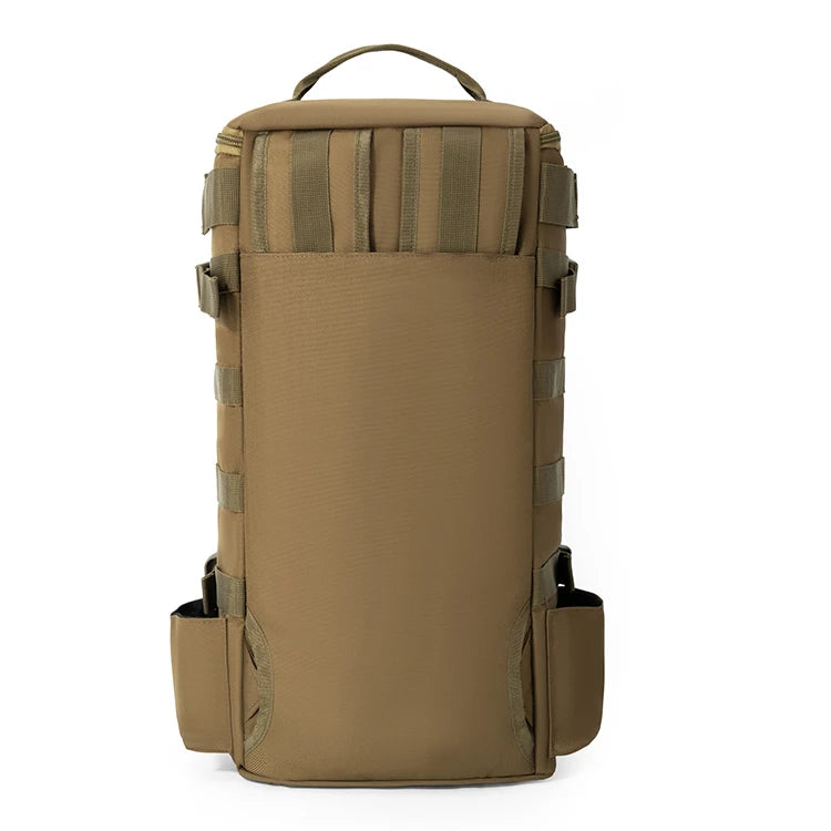 Mochila de pesca súper grande de 42L con asiento de poste |   correa de hombro acolchada |   camping, senderismo, almacenamiento de aparejos de pesca, entusiastas al aire libre