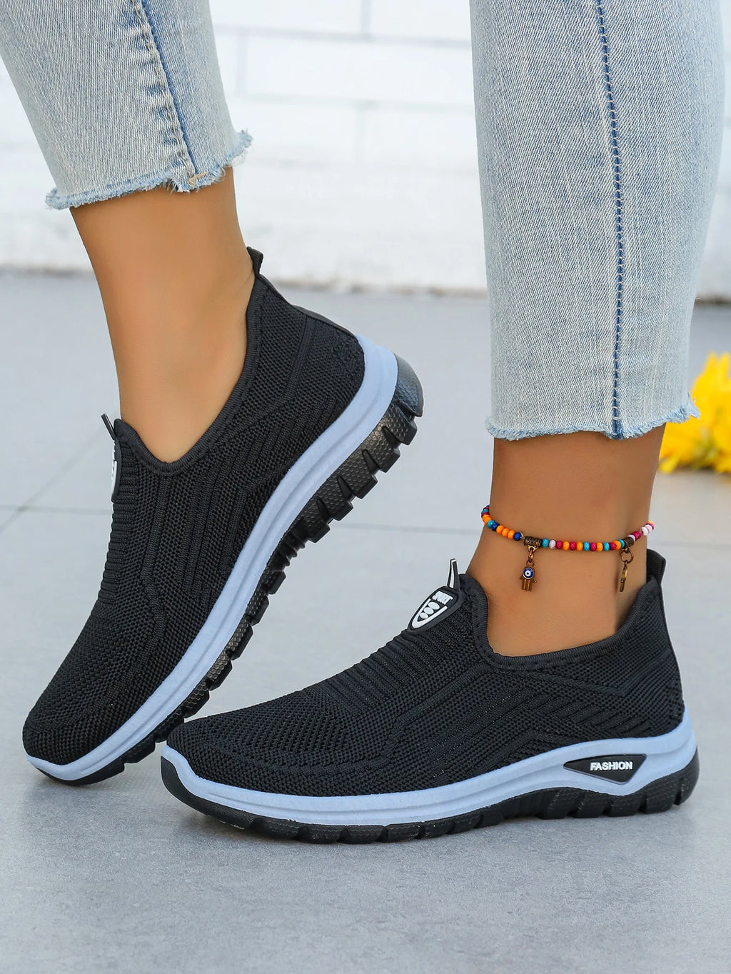 Zapatillas de Mujer Sin Cordones Tejido Transpirable