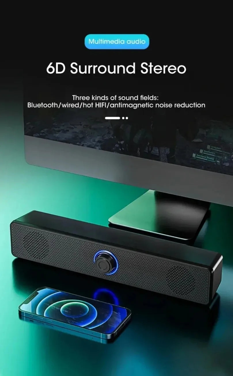 Serie K2852 sonido de cine en casa Svstem BT 3D envolvente barra de sonido larga altavoz de PC para TV barra de sonido caja Subwoofer caja de música estéreo
